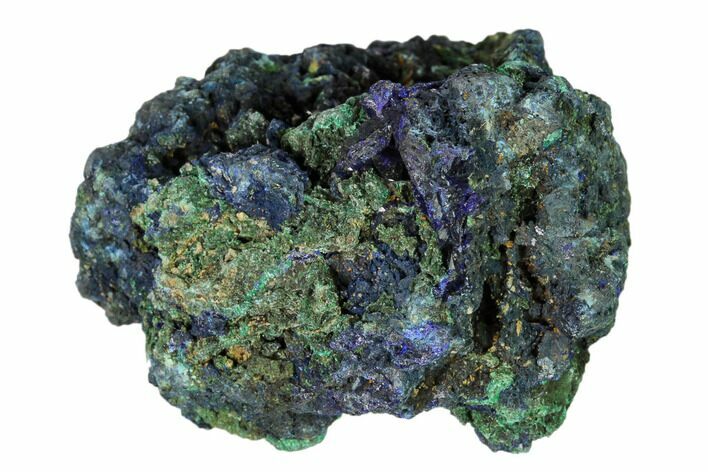 Sparkling Azurite Crystals with Malachite - Laos #149317